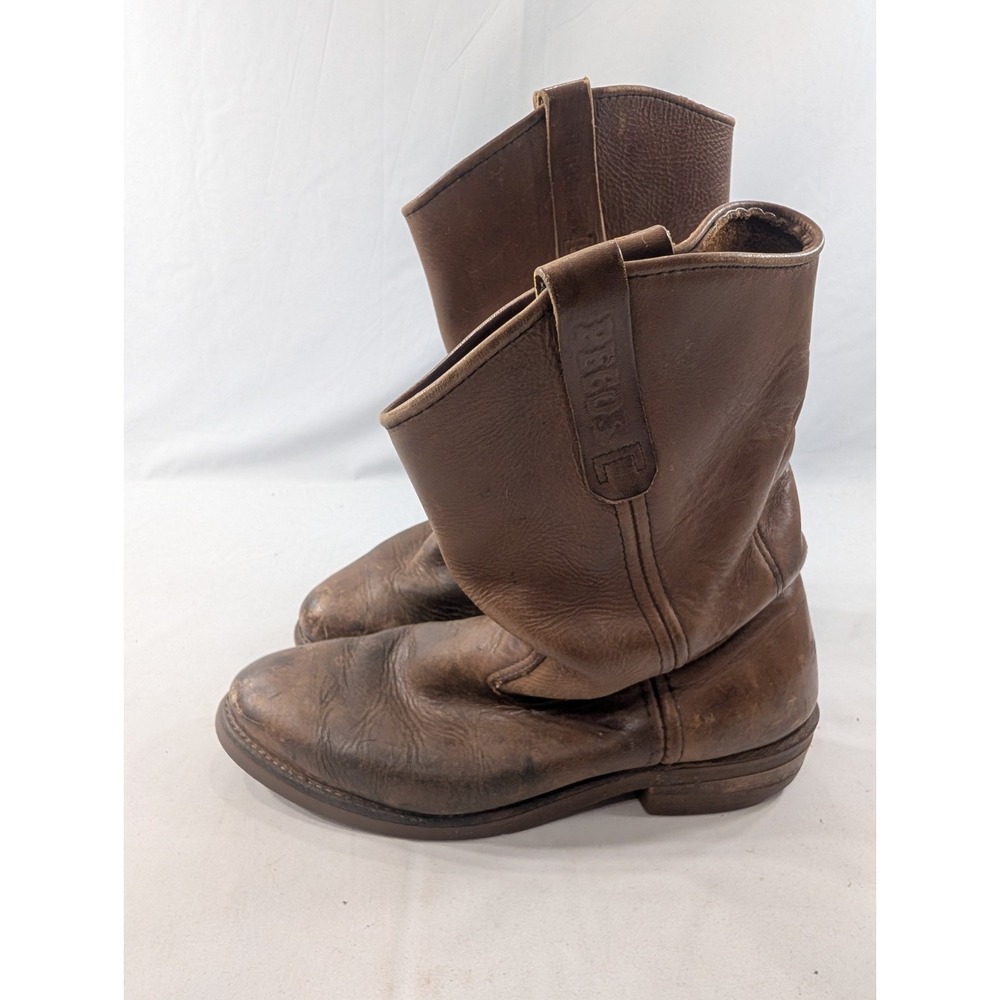 RED WING SHOES PECOS 1155 PULL ON LEATHER BOOTS, MEN's US SIZE 9D MADE IN USA - Picture 2 of 9